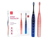 Szczoteczka soniczna Oclean Find 2D Duo Set niebieski + czerwony (2 szt.)